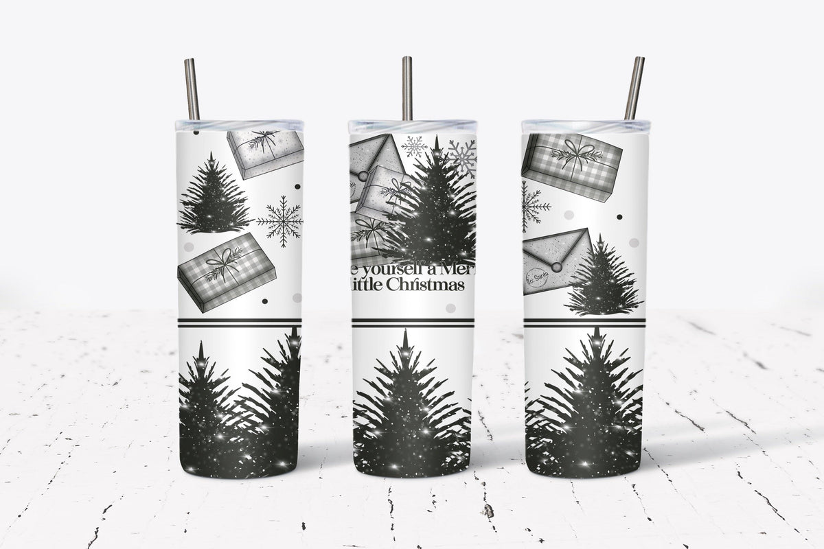 Merry Little Christmas Tumbler Wrap