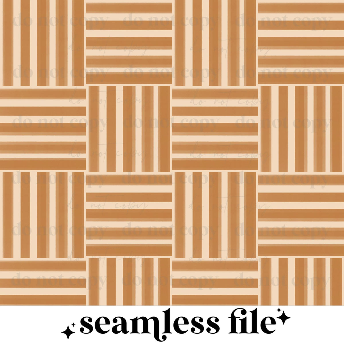 Tan Box Stripe Seamless