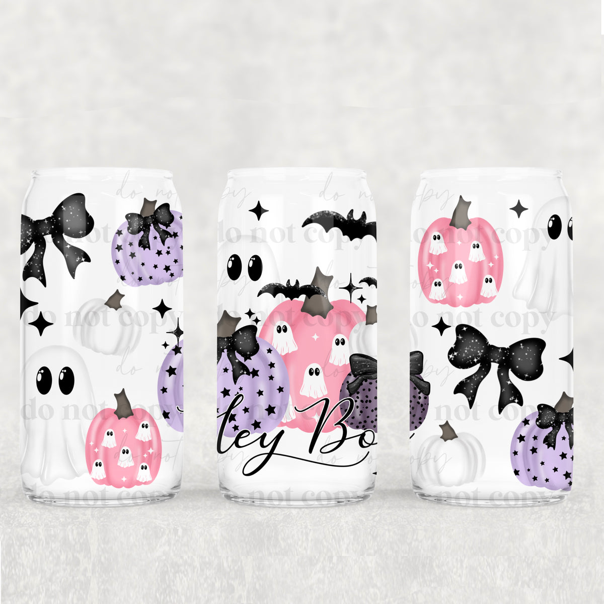Hey Boo 16oz Glass Wrap