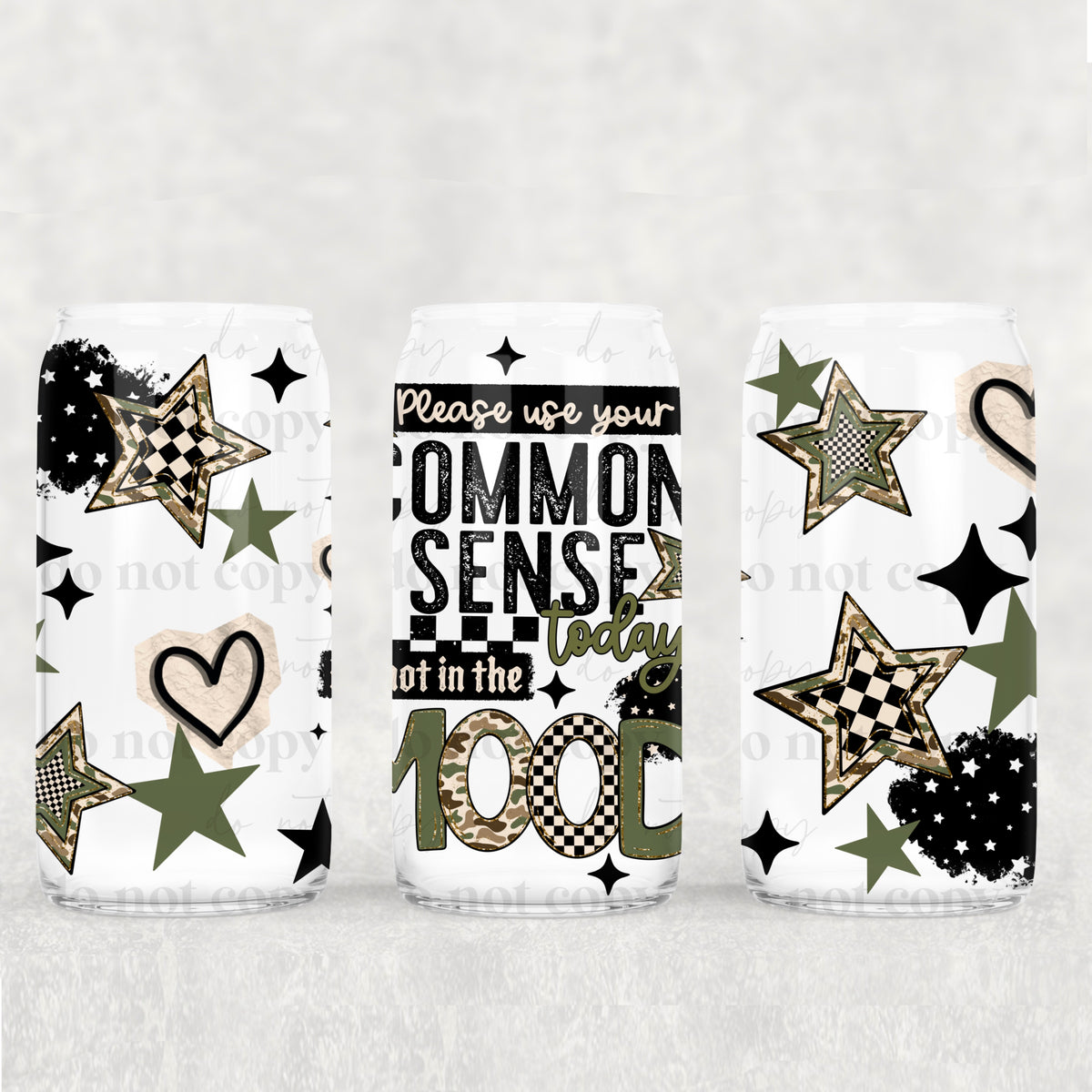 Not in the mood 16oz Glass Wrap