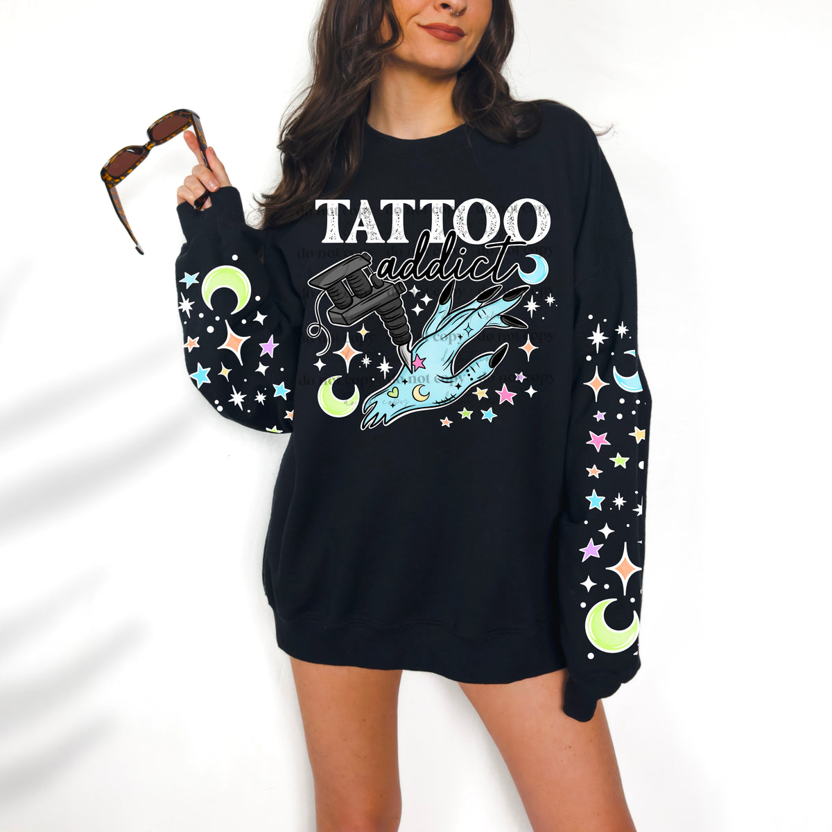 Tattoo Addict PNG with sleeve