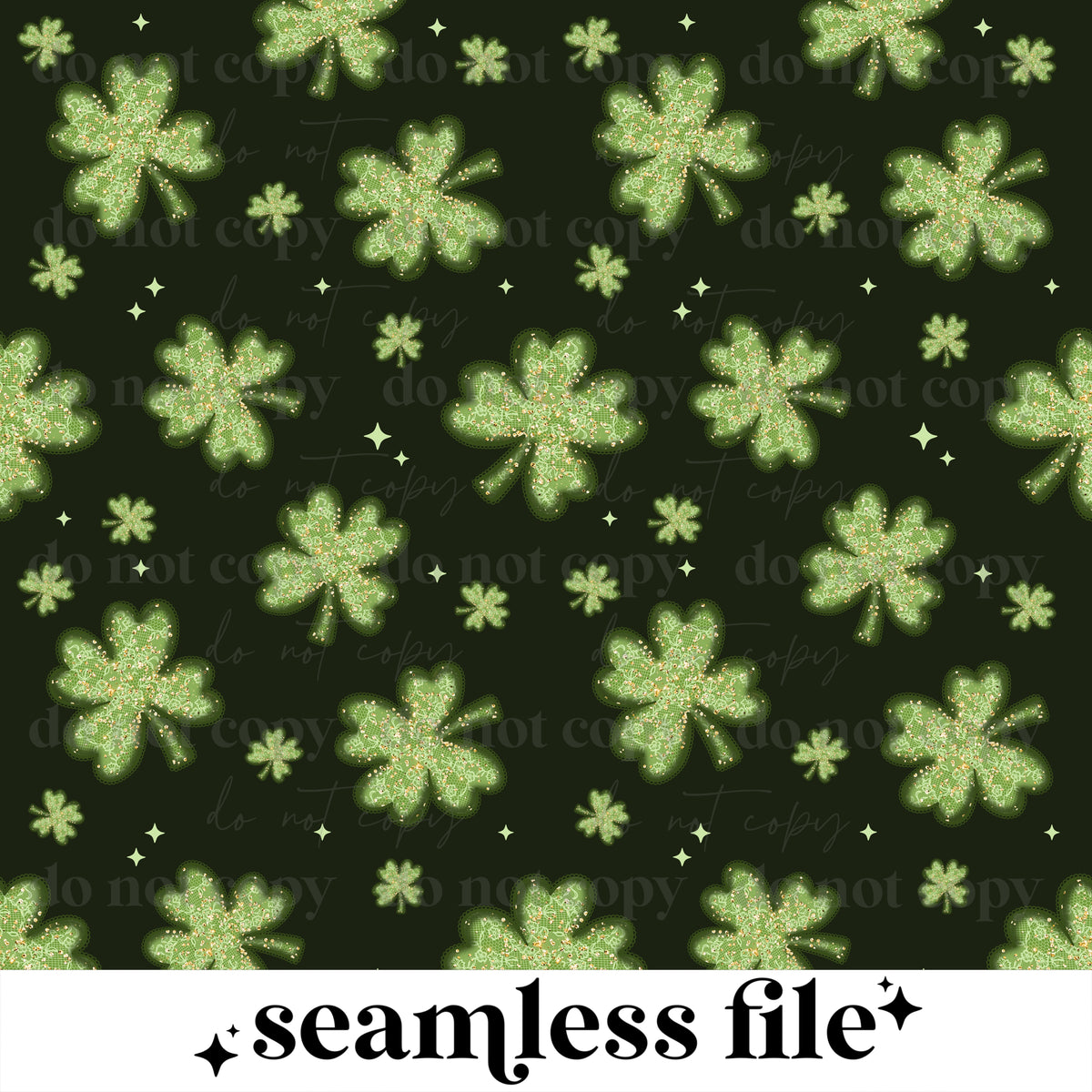 Lucky Lace Shamrock Seamless