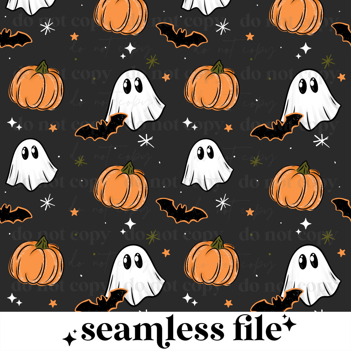Waiting for Halloween Seamless