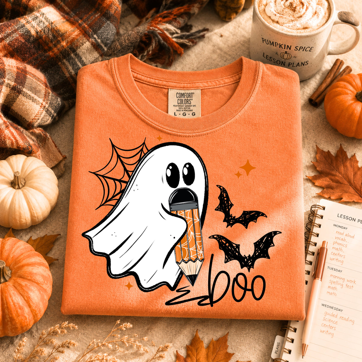 Boo pencil ghost PNG