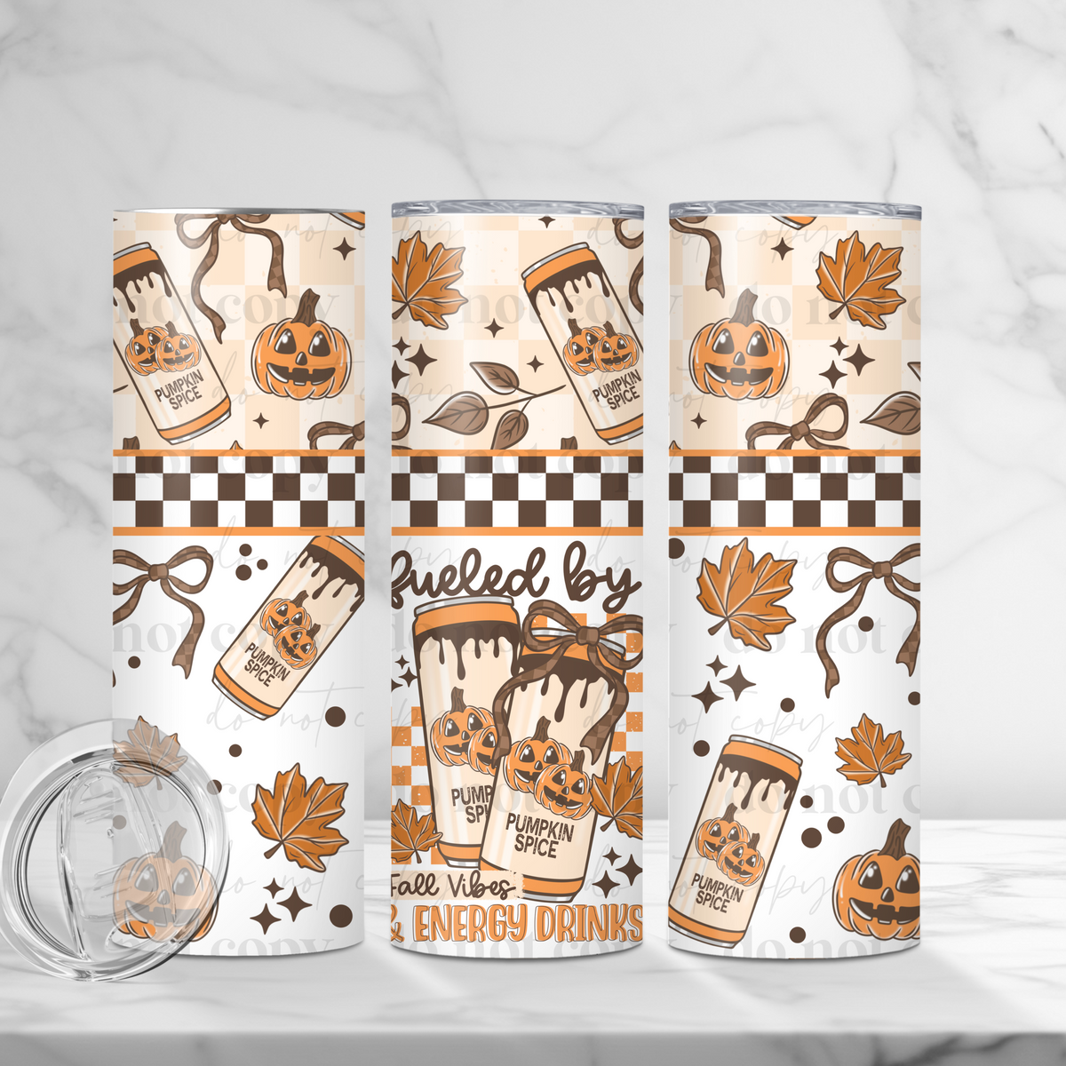 Fall And Energy drinks 20oz Tumbler Wrap