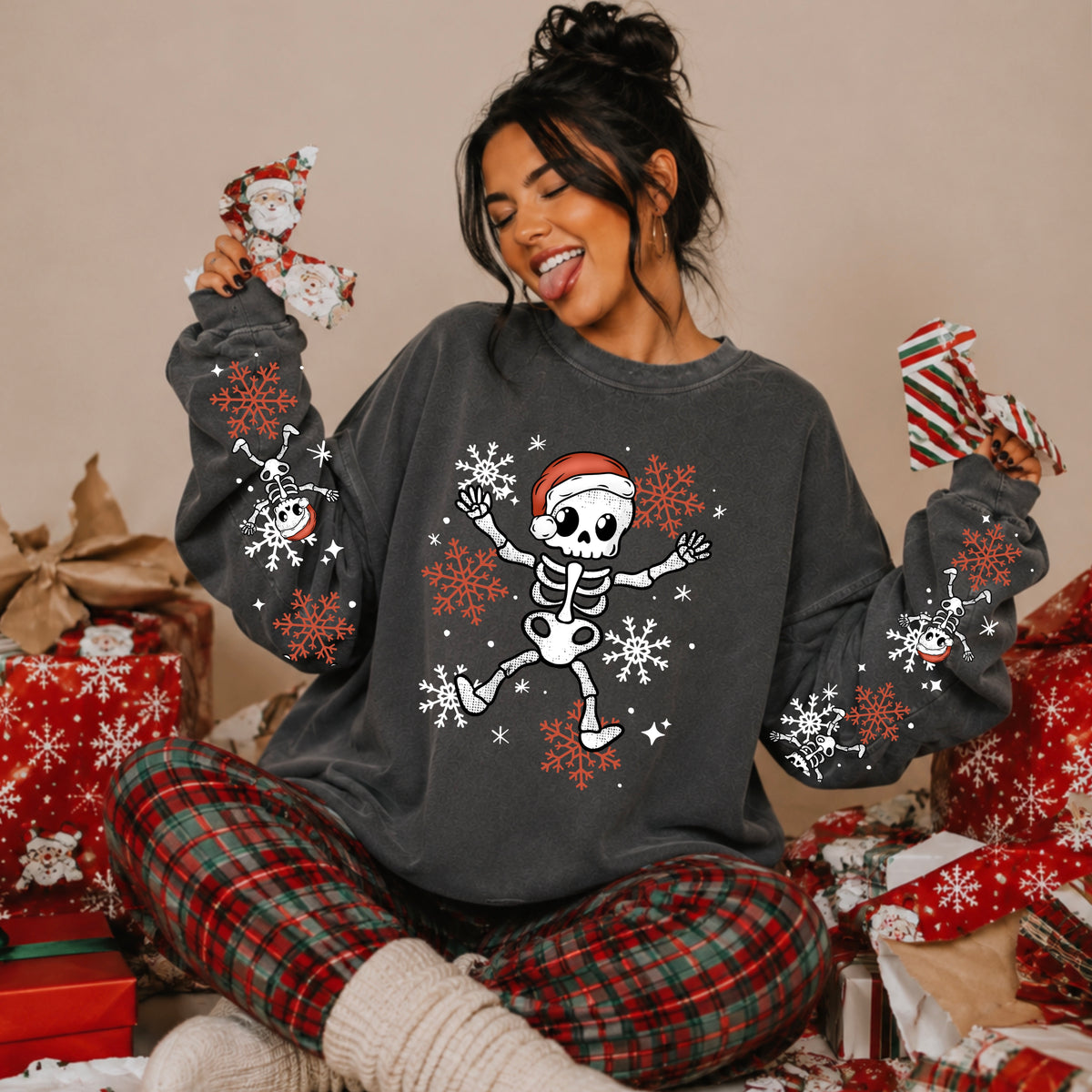 Skellie Snowflakes w/ Sleeves PNG