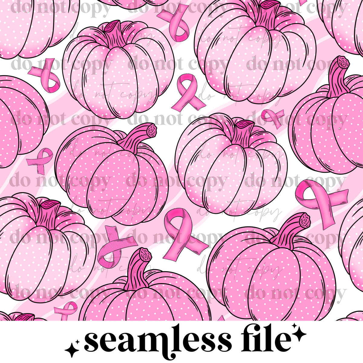 Pink Pumpkin Awareness Seamless