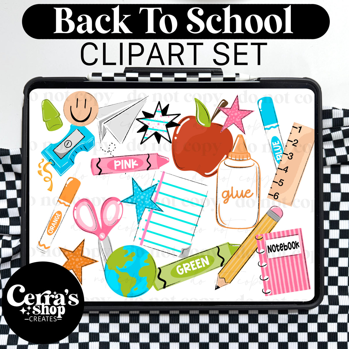 Back To School Clipart Set