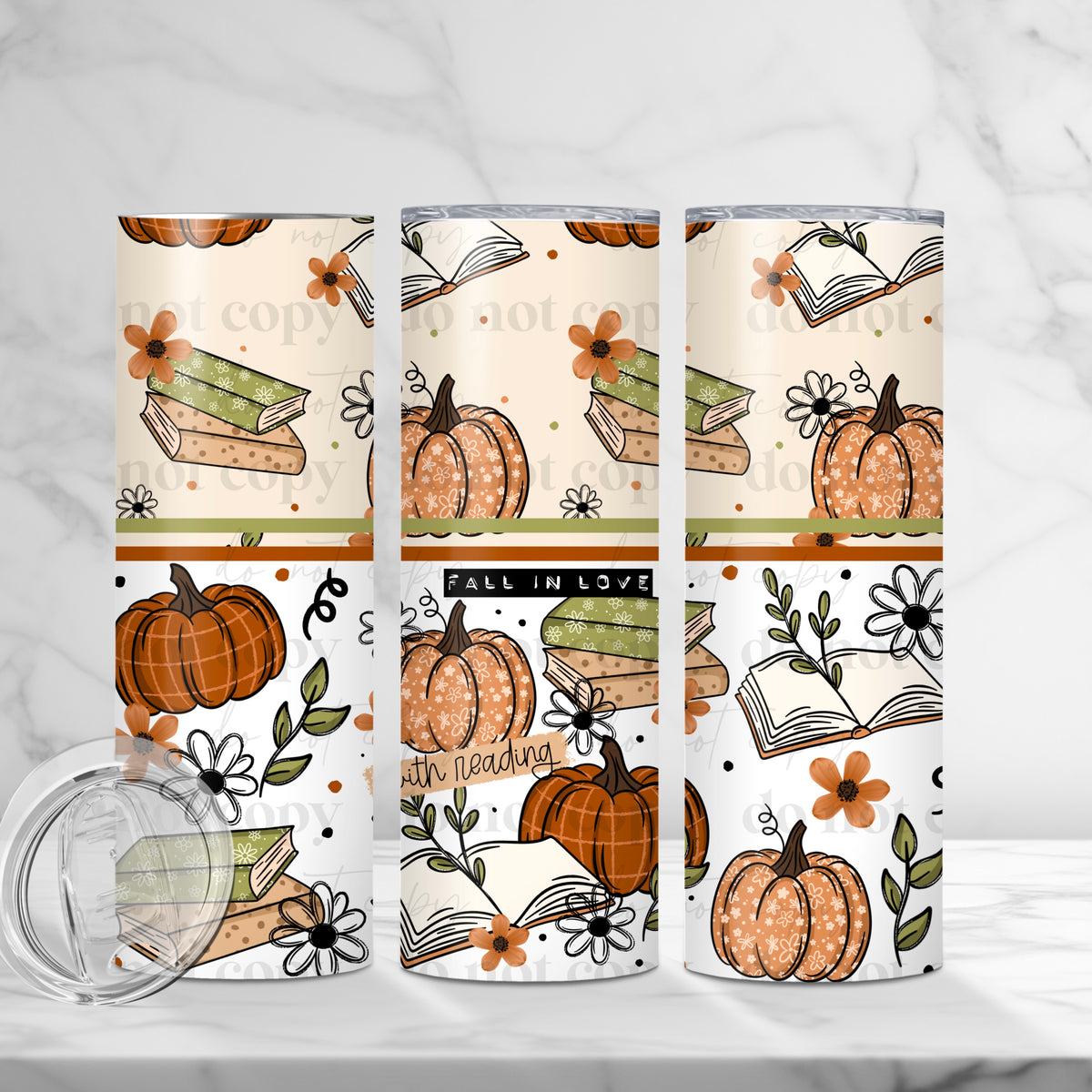 Fall in love with reading Tumbler Wrap