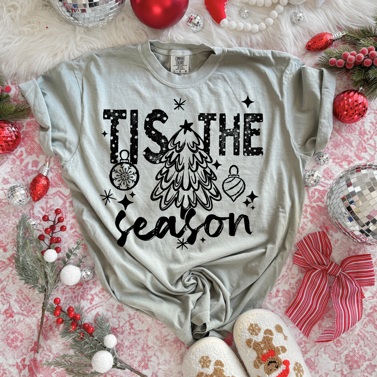 Tis the season tree Single Color PNG