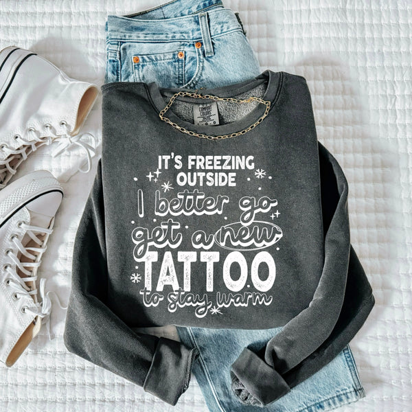 New Tattoo to stay warm Single Color PNG