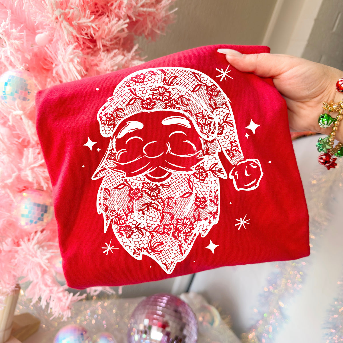 Lace Santa Single Color PNG