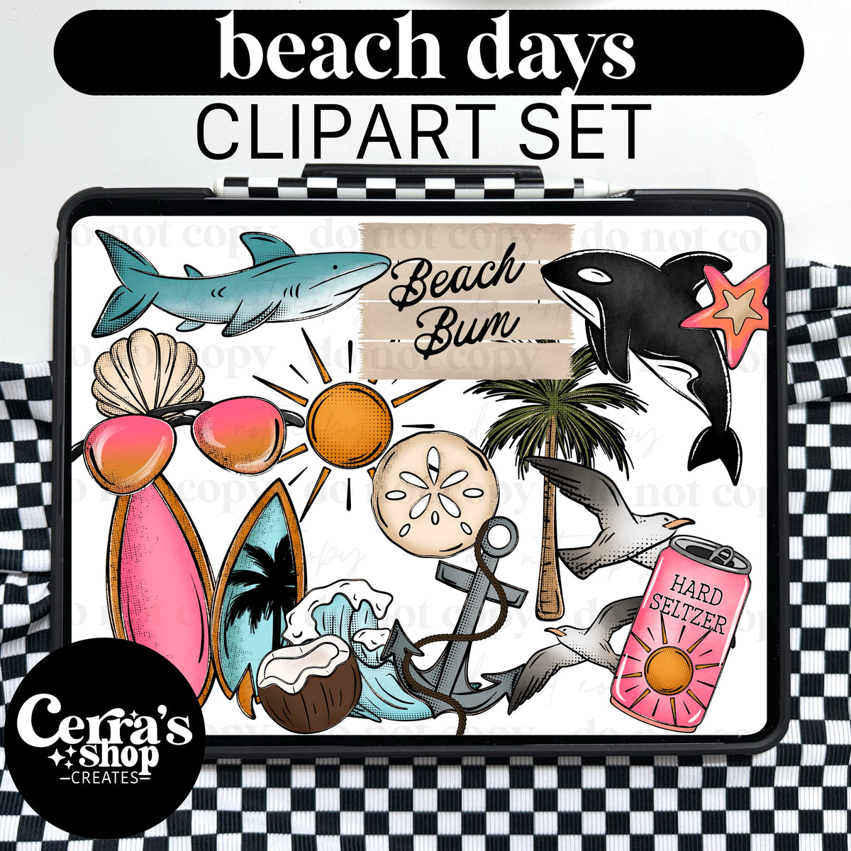 Beachy Clipart Set