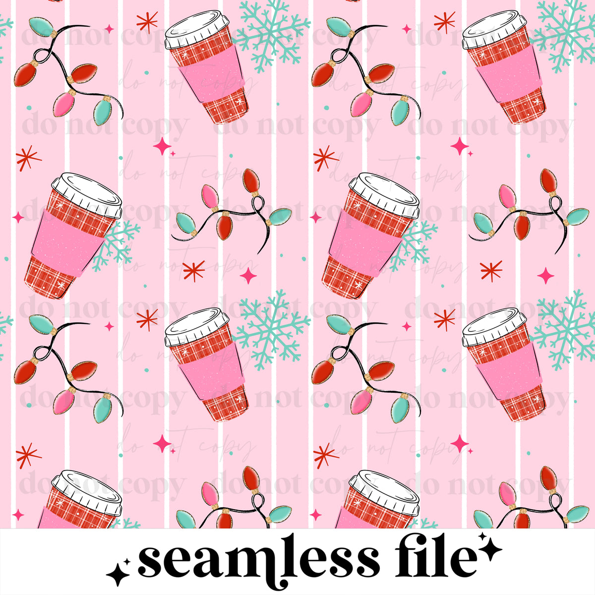Merry and Caffeinated Seamless