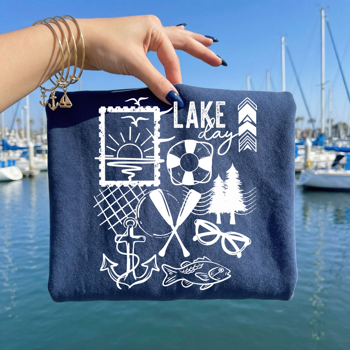 Lake Day Single Color PNG
