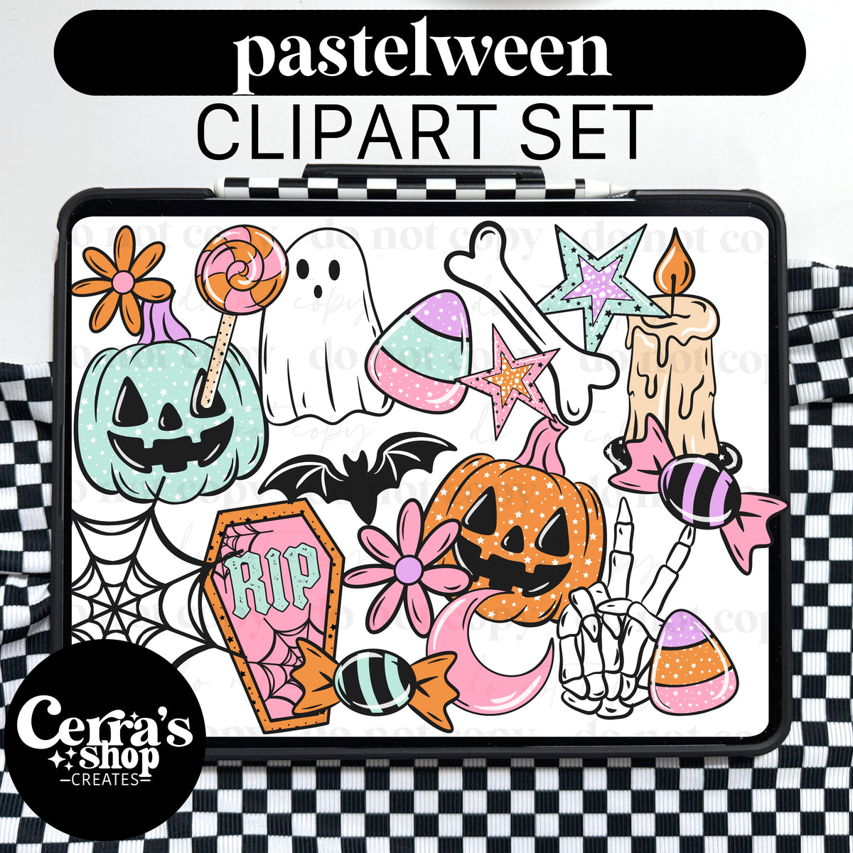Pastelween Clipart Set