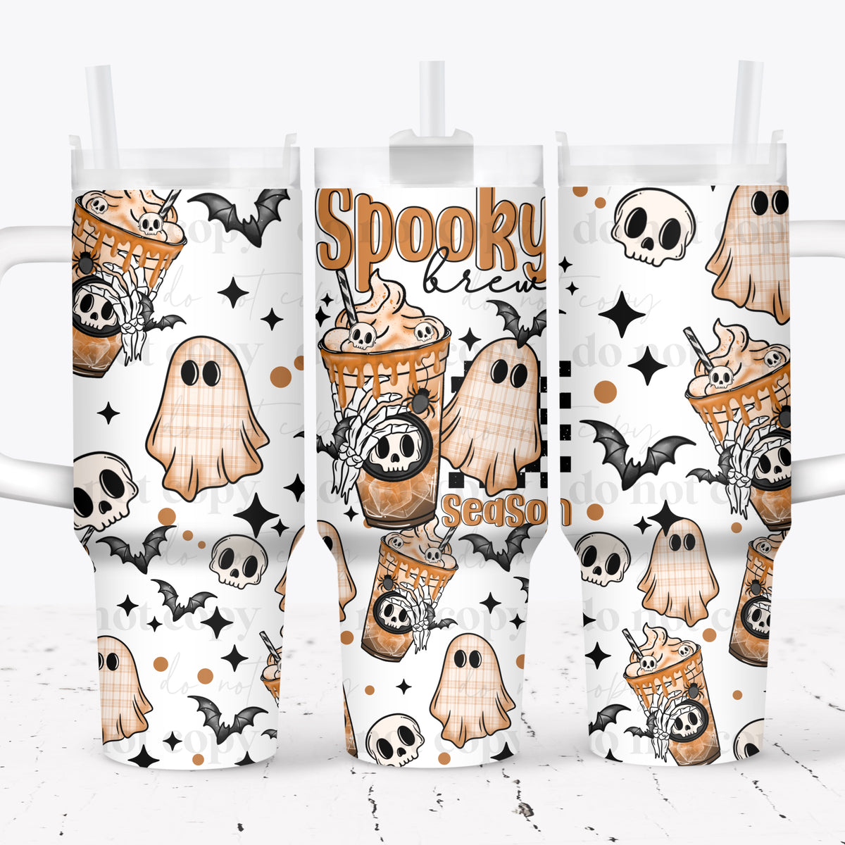 Spooky Brew Season 40oz Tumbler Wrap