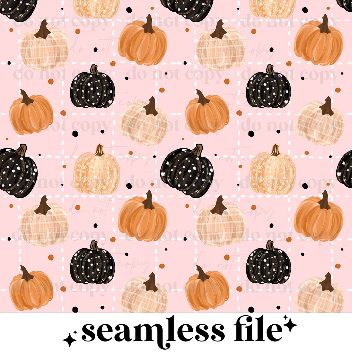 Pink Pumpkins Seamless