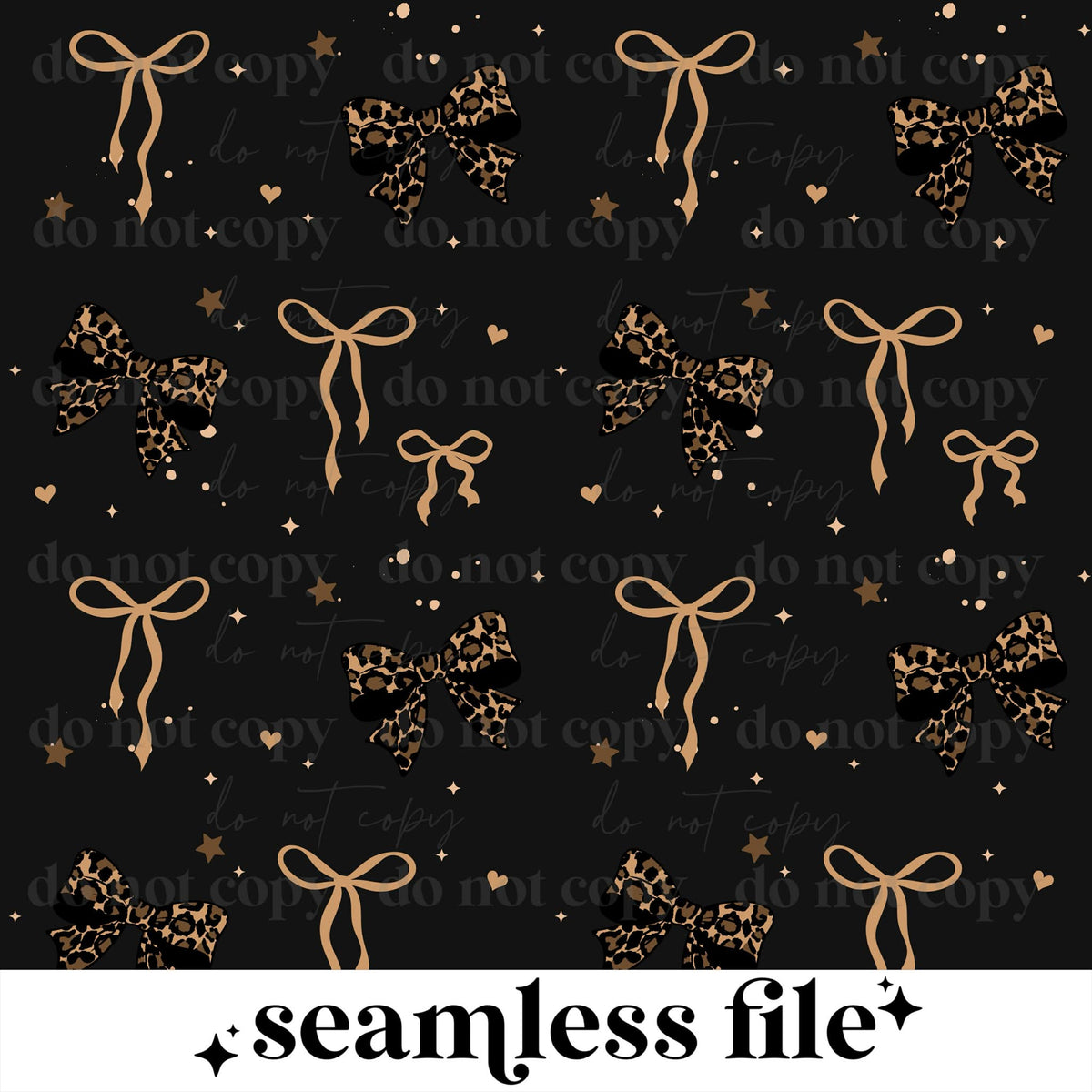Leopard Bows Seamless