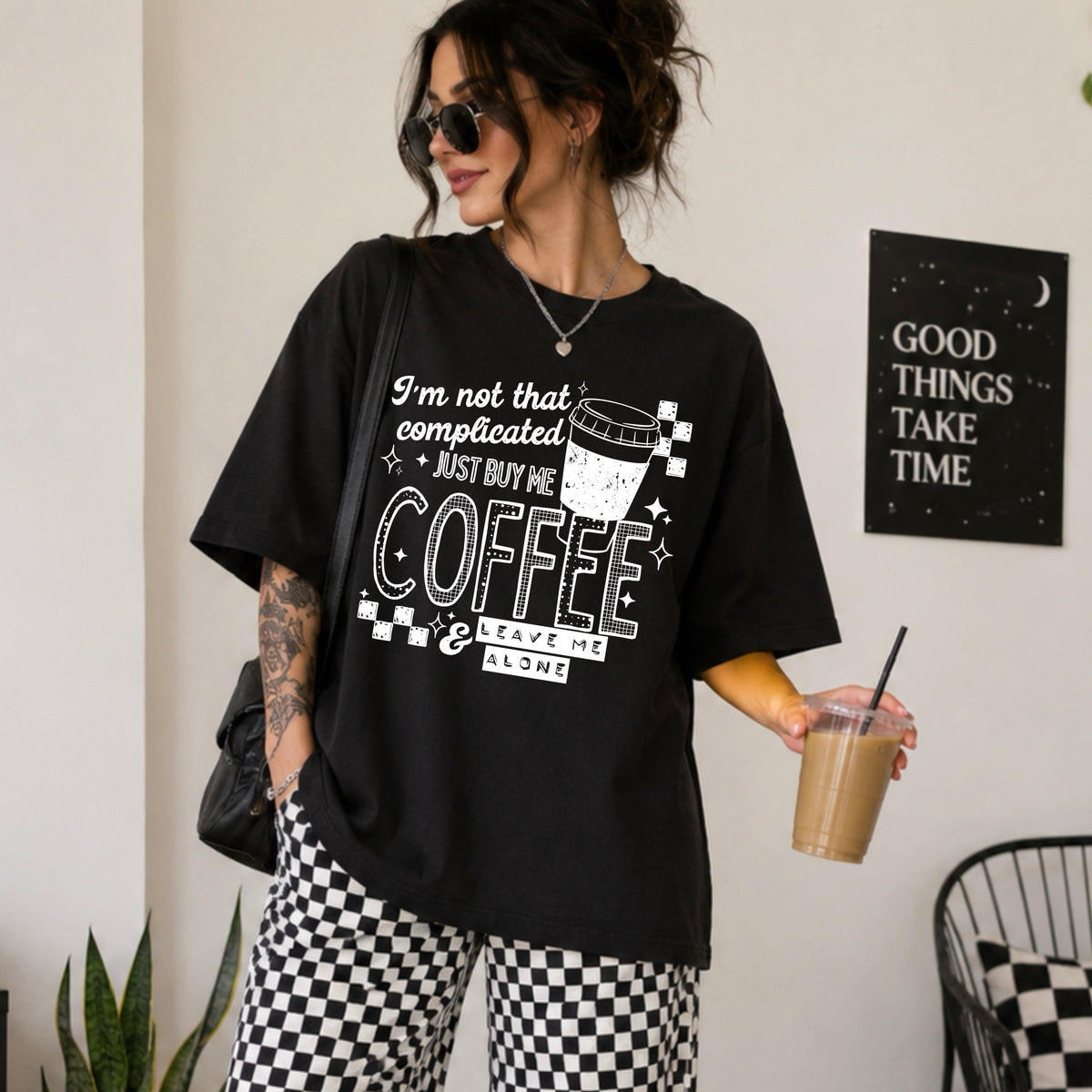 I’m not complicated coffee Single Color PNG