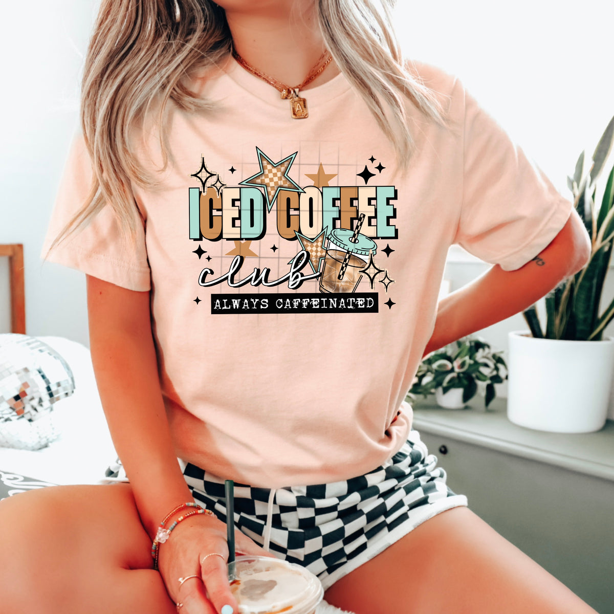 Iced coffee club PNG