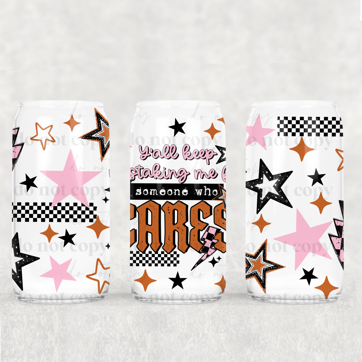 Someone Who cares 16oz Glass Wrap