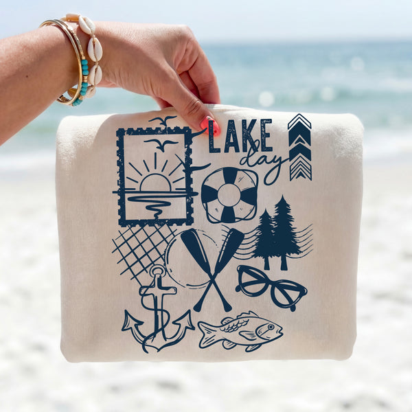 Lake Day Single Color PNG