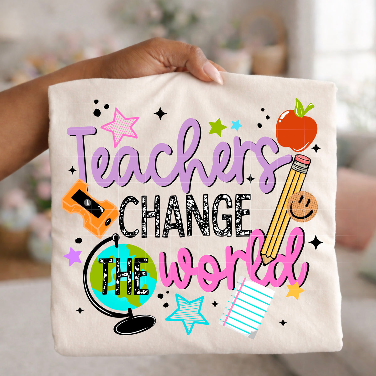 Teachers change the world PNG