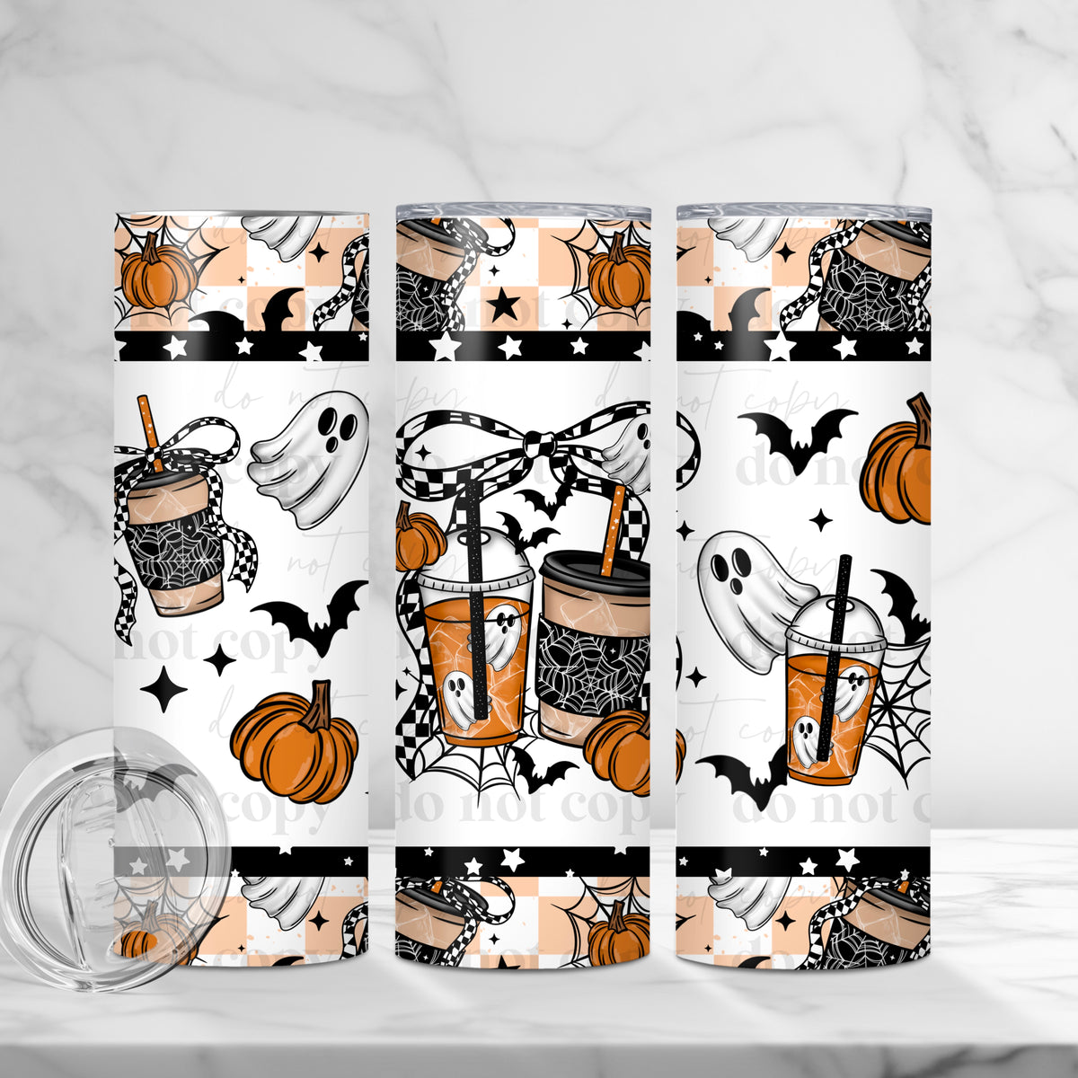 Halloween Coffee Tumbler Wrap