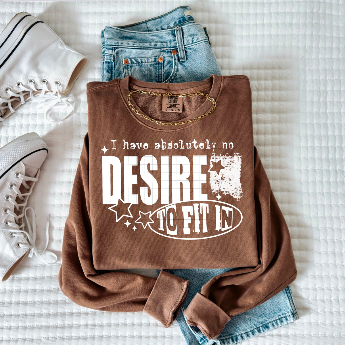 No Desire To Fit In Single Color PNG