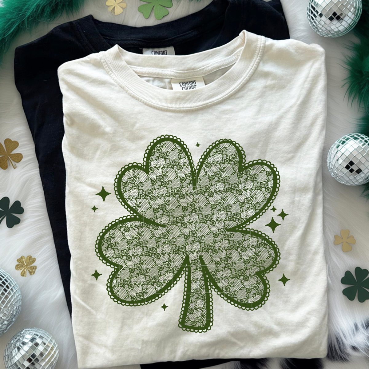 Lace Shamrock single color PNG