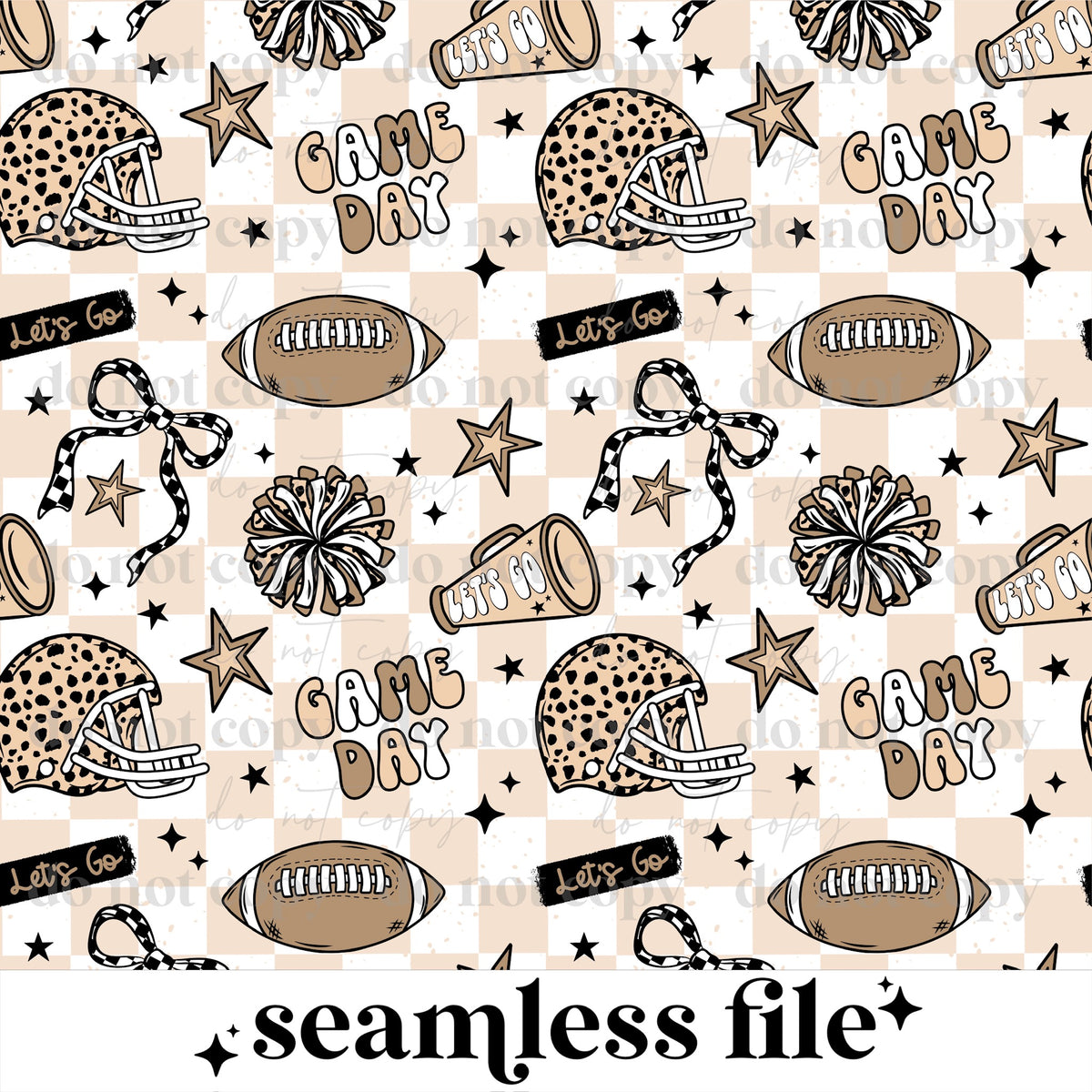 Game Day Cheer Seamless