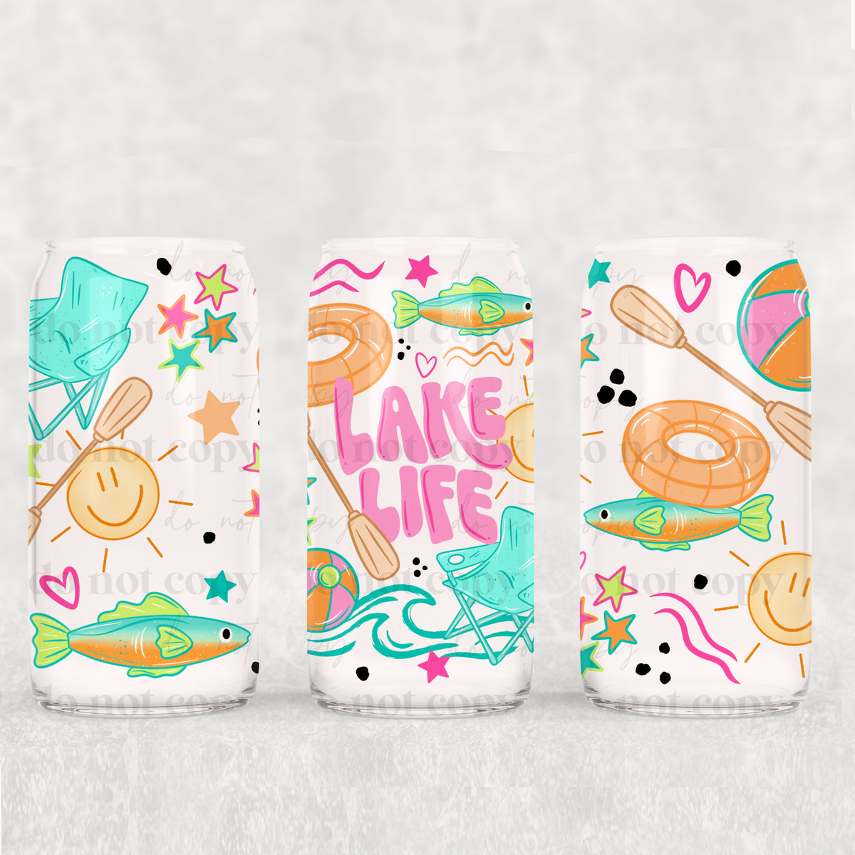 Lake Life 16oz Glass Wrap