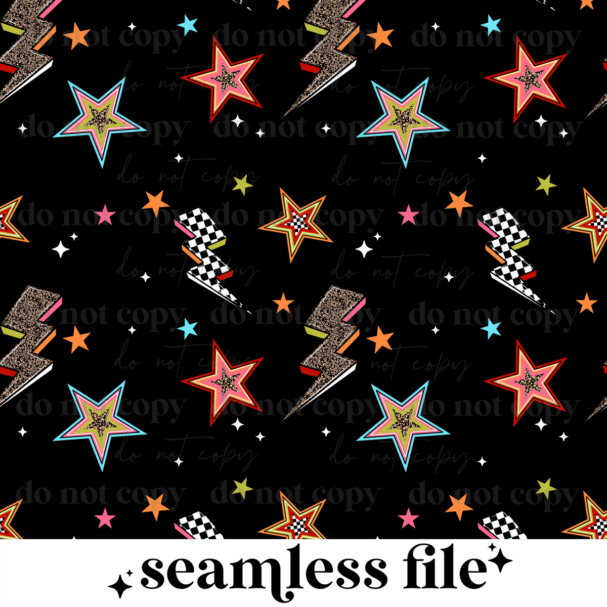 Stars and Bolts Seamless