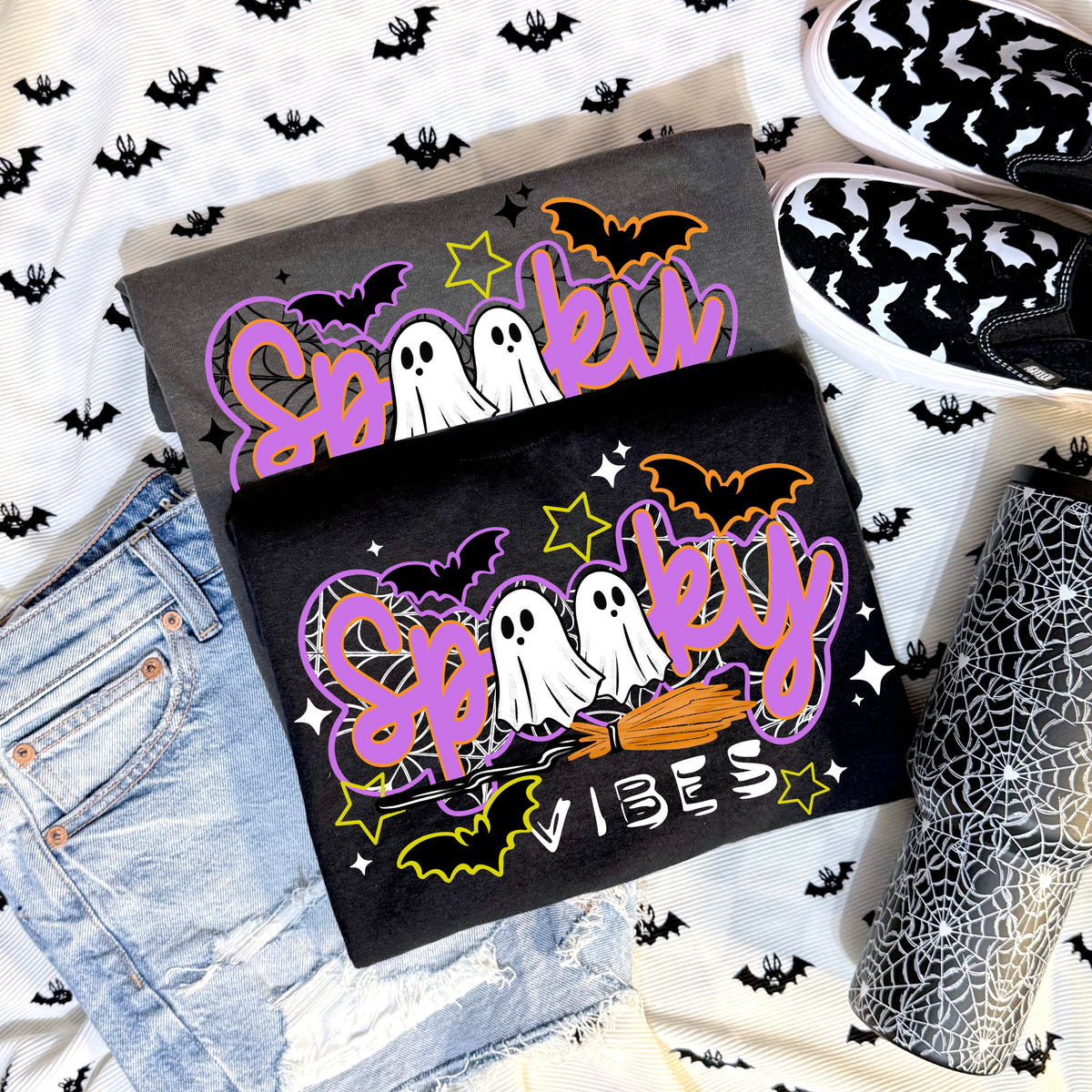 Spooky Vibes w/ Sleeves PNG