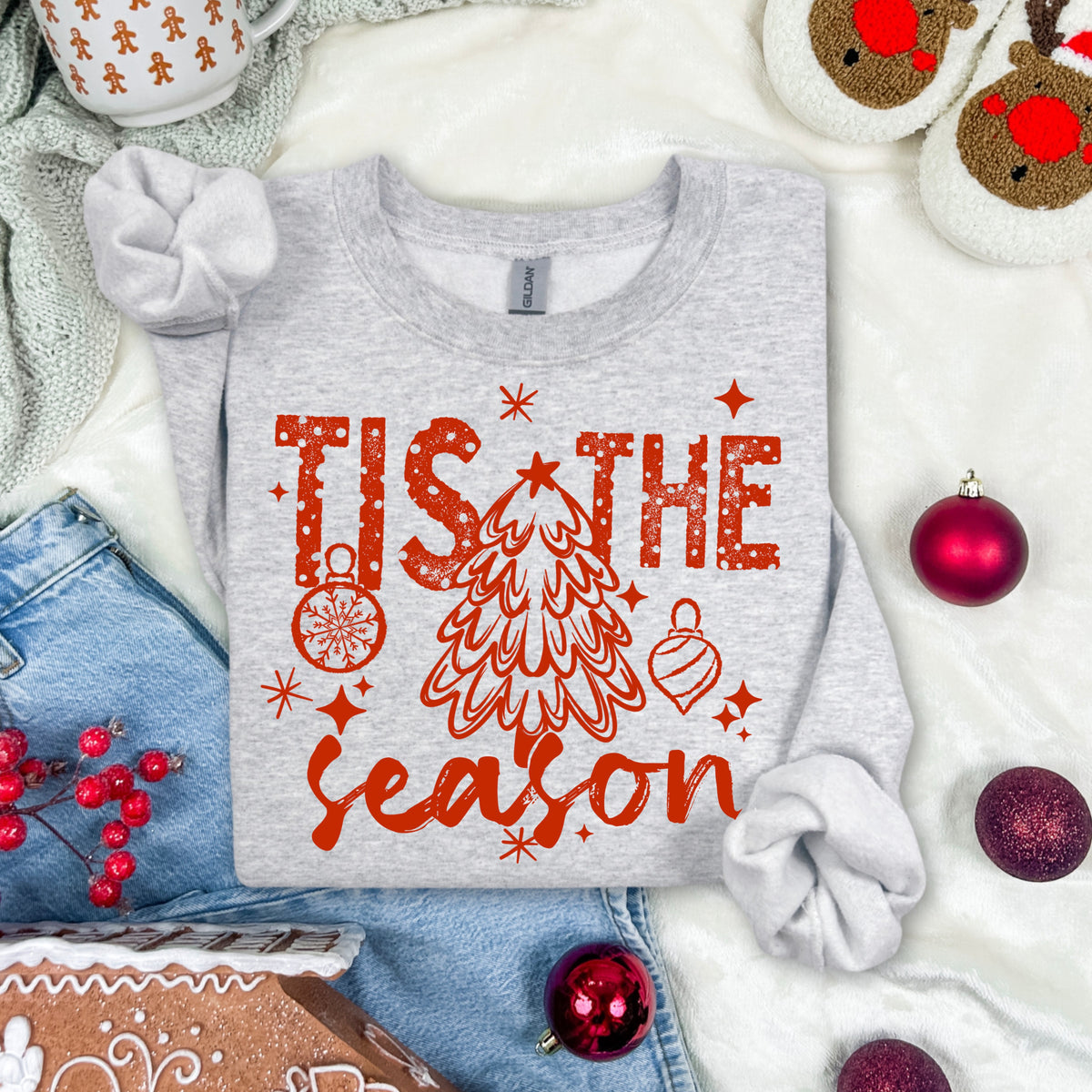 Tis the season tree Single Color PNG