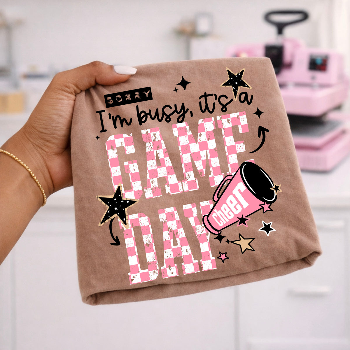 I'm Busy It's Game Day cheer PNG