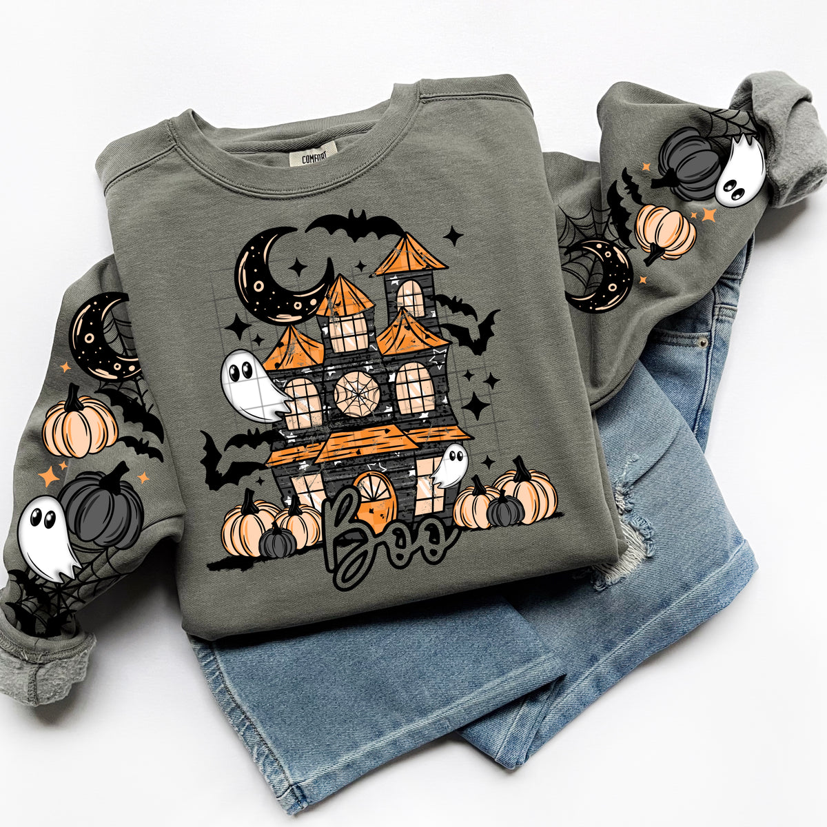 Boo Haunted House w/ Sleeves PNG