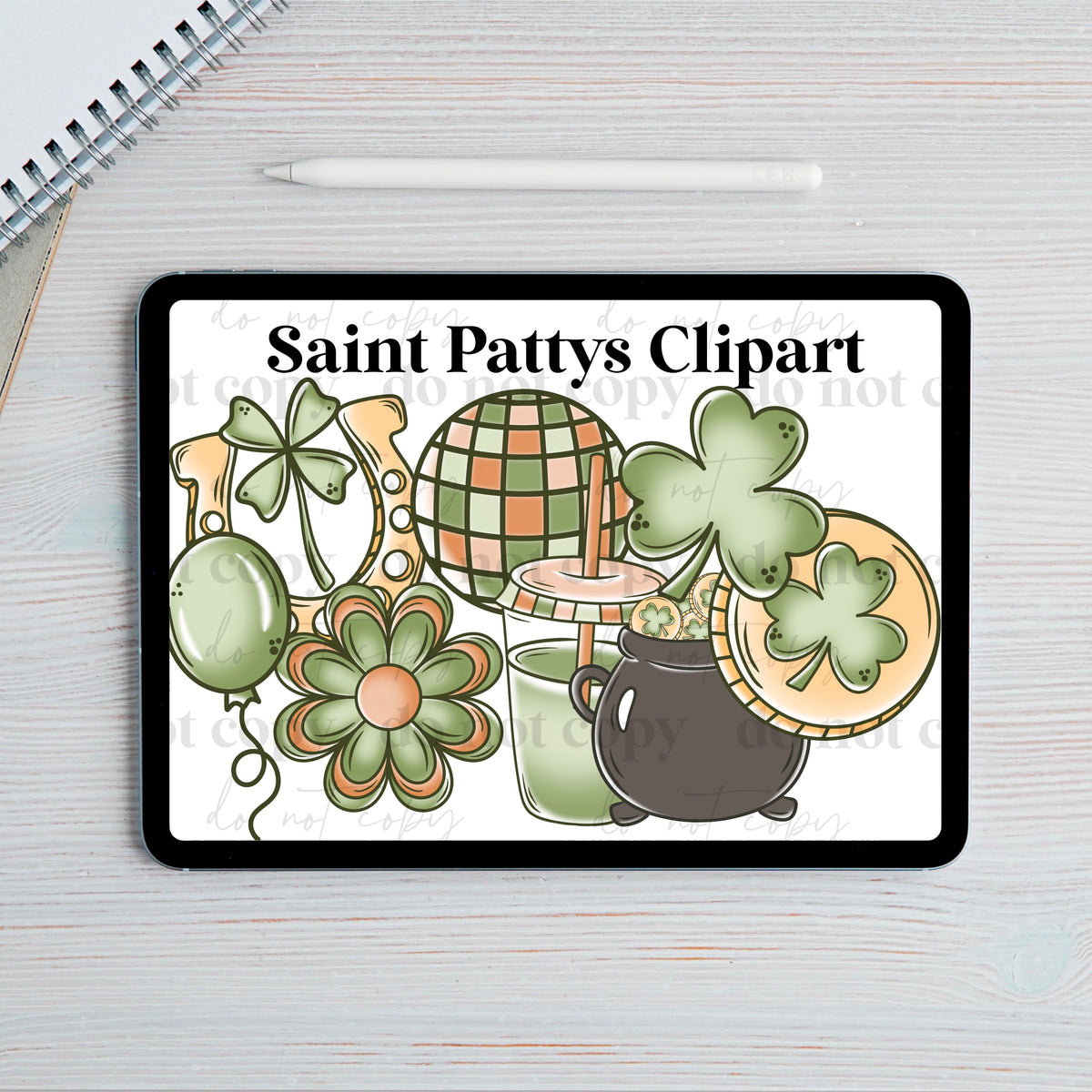 Saint pattys Clipart set