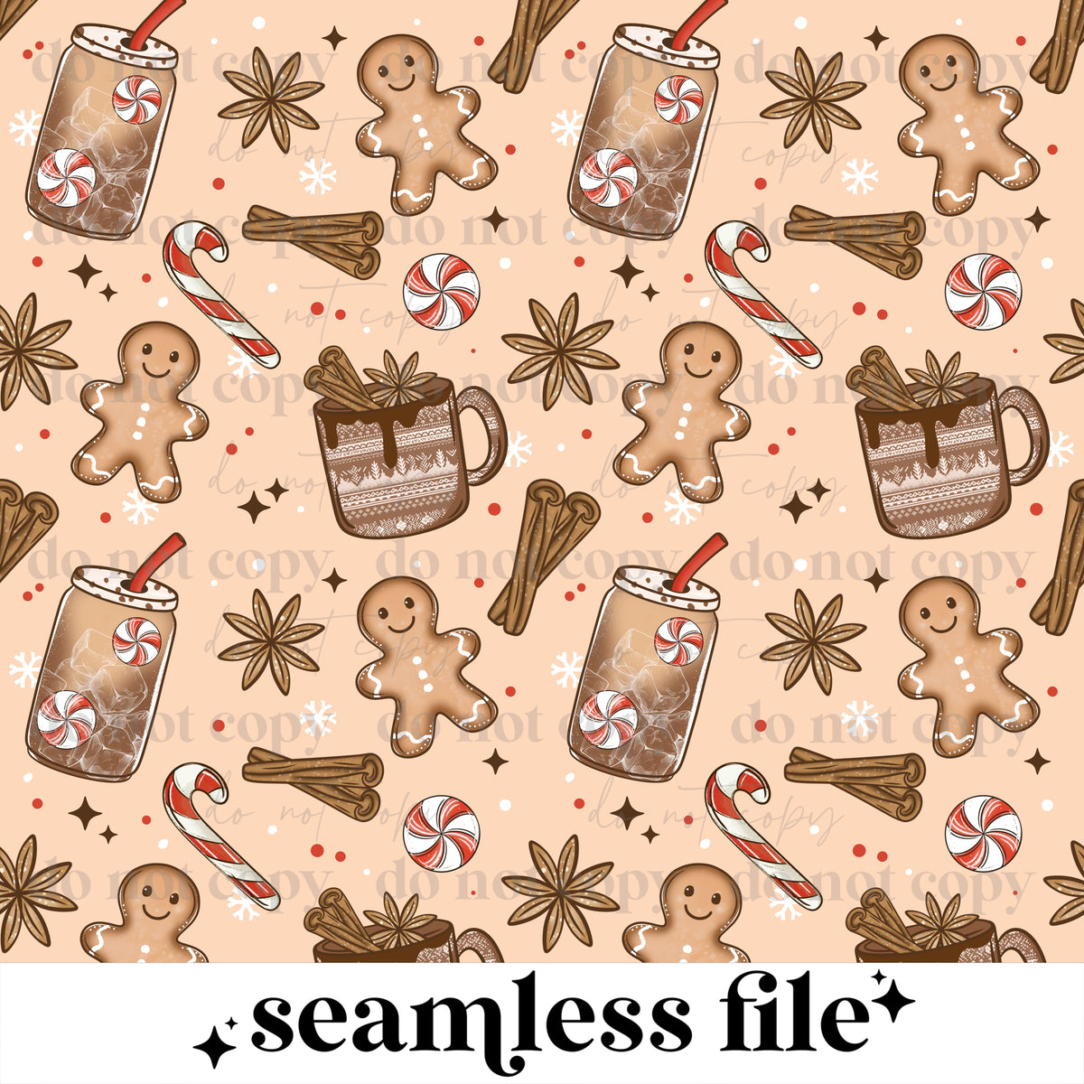 Christmas coffee Seamless