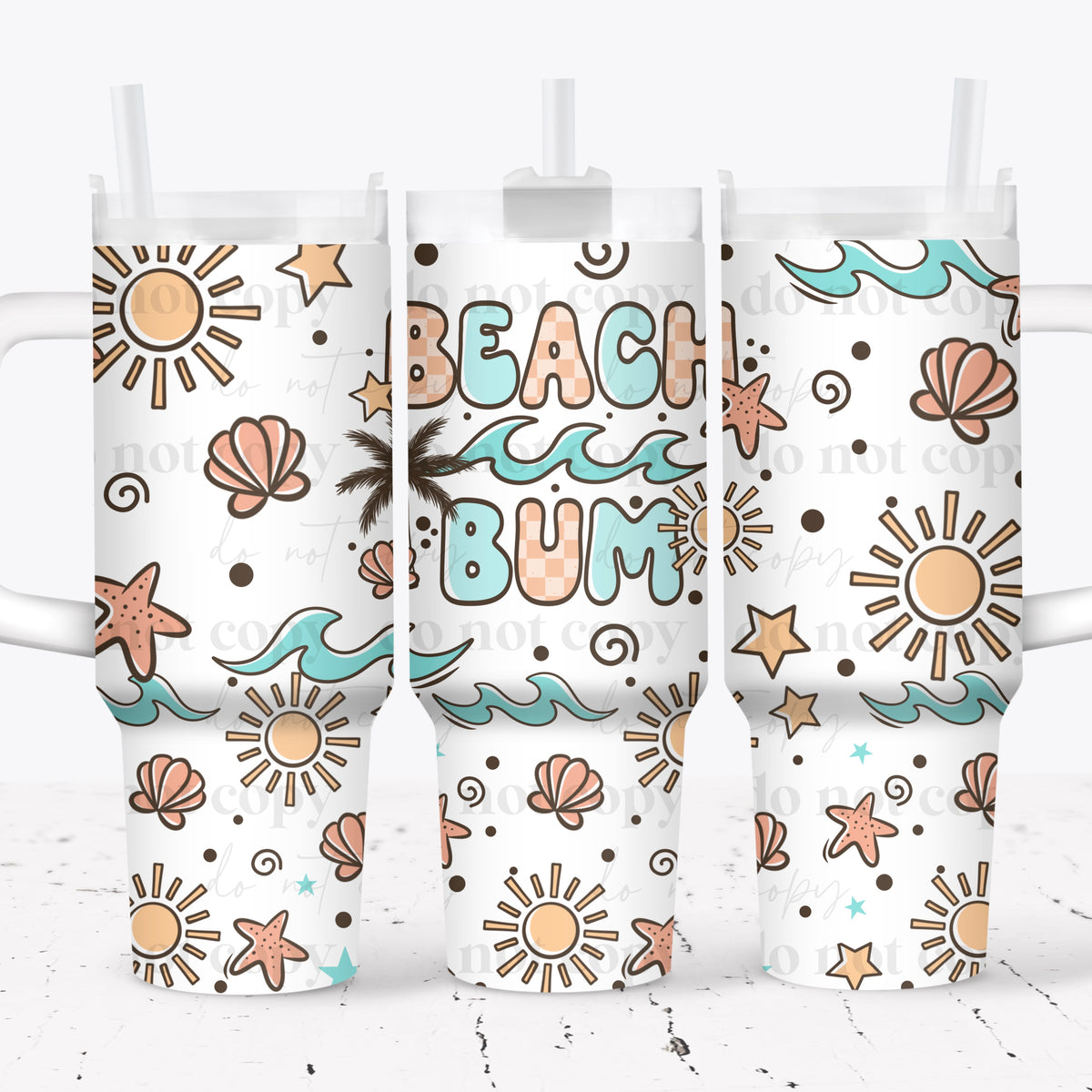 Beach Bum 40 Oz Wrap