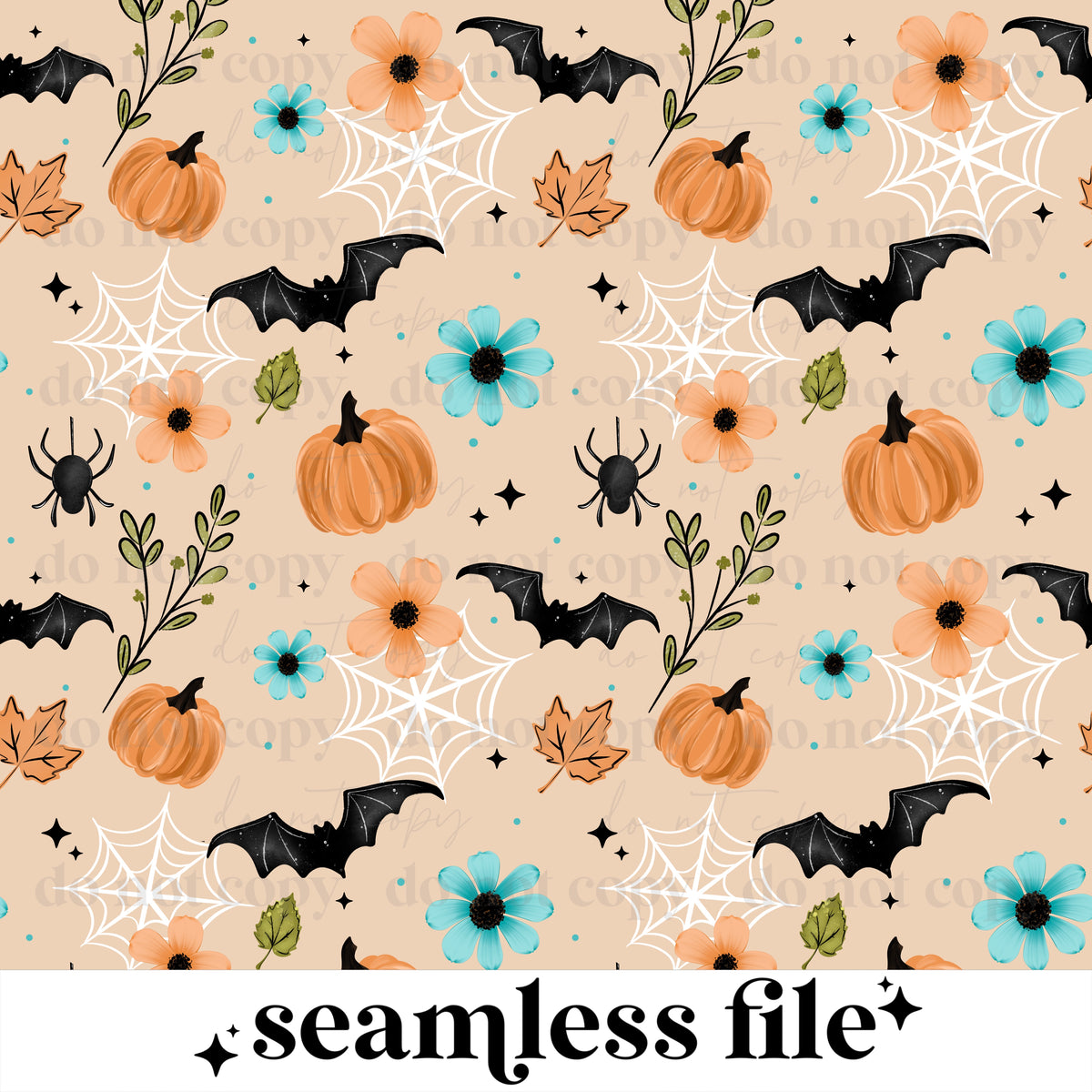 Floral Spooky Seamless