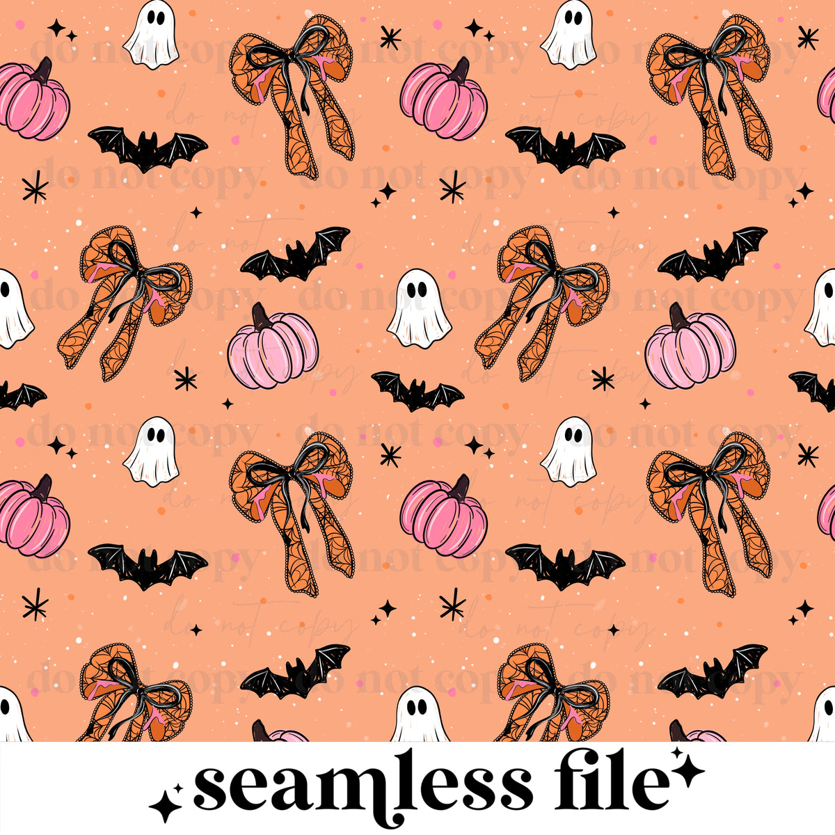 Halloween Bow Seamless