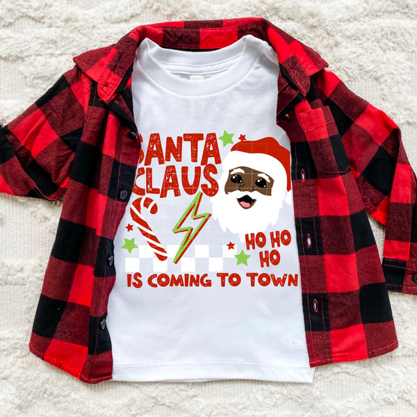 Santa Claus is coming to town PNG (2 skin tones)