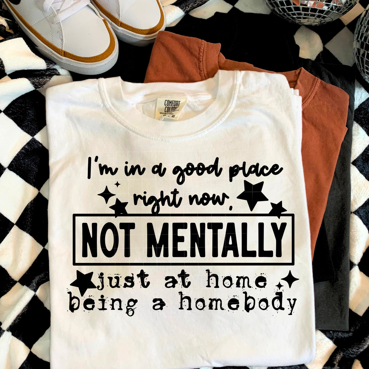 Just at Home being a homebody Single Color PNG