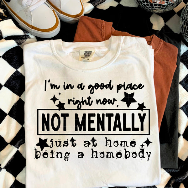 Just at Home being a homebody Single Color PNG