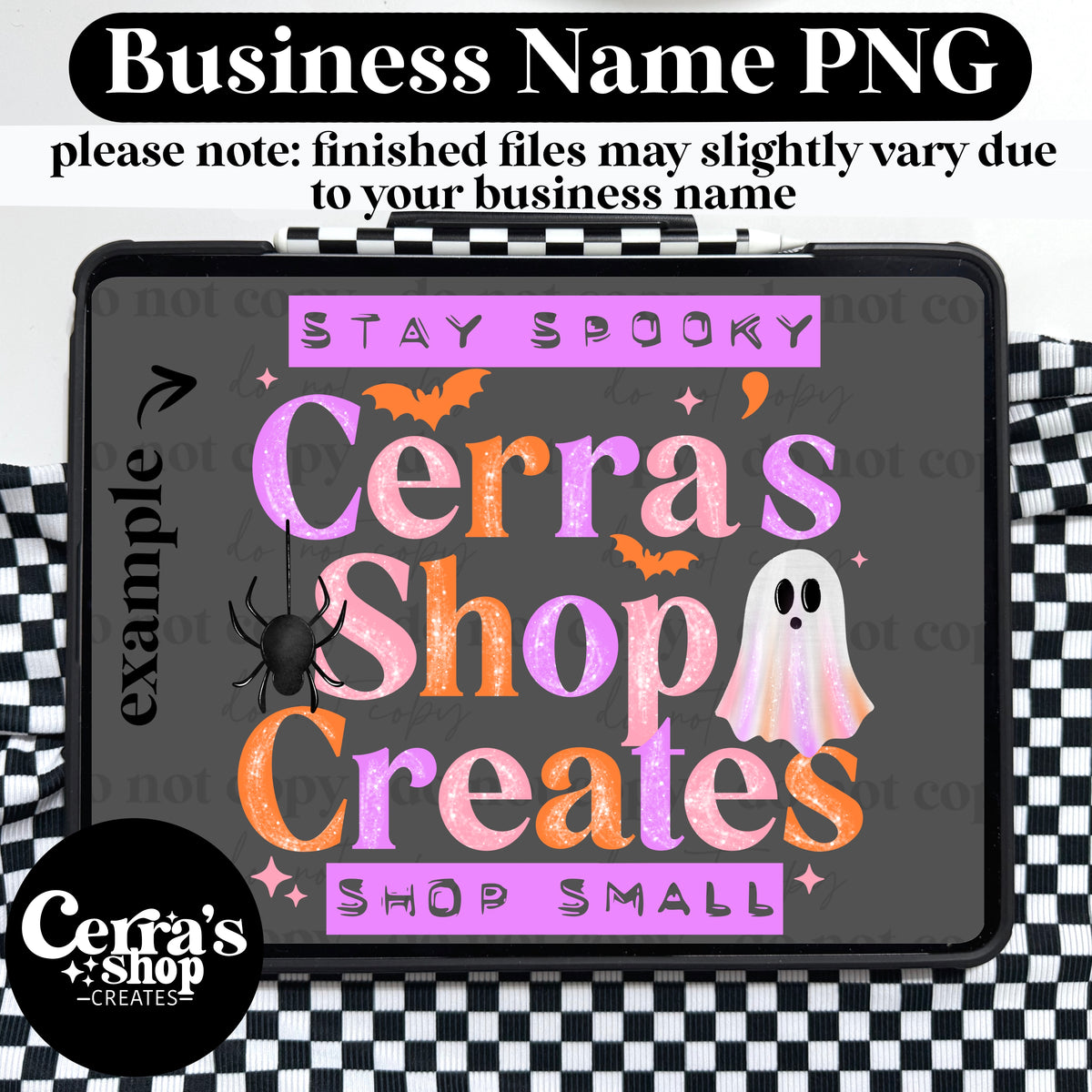 Shop Small Stay Spooky Biz Name (I’ll add the name)