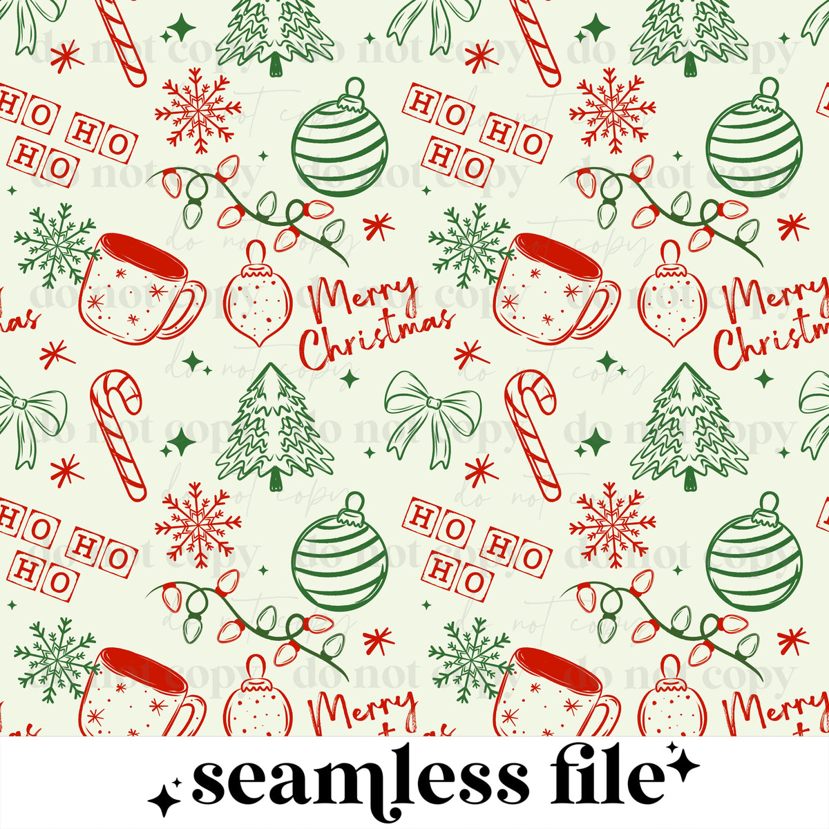 Christmas Doodle Seamless