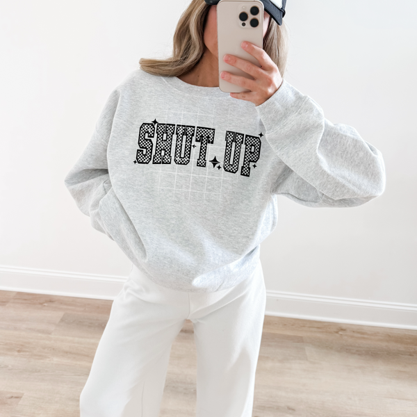 Shut Up Checker Single Color PNG