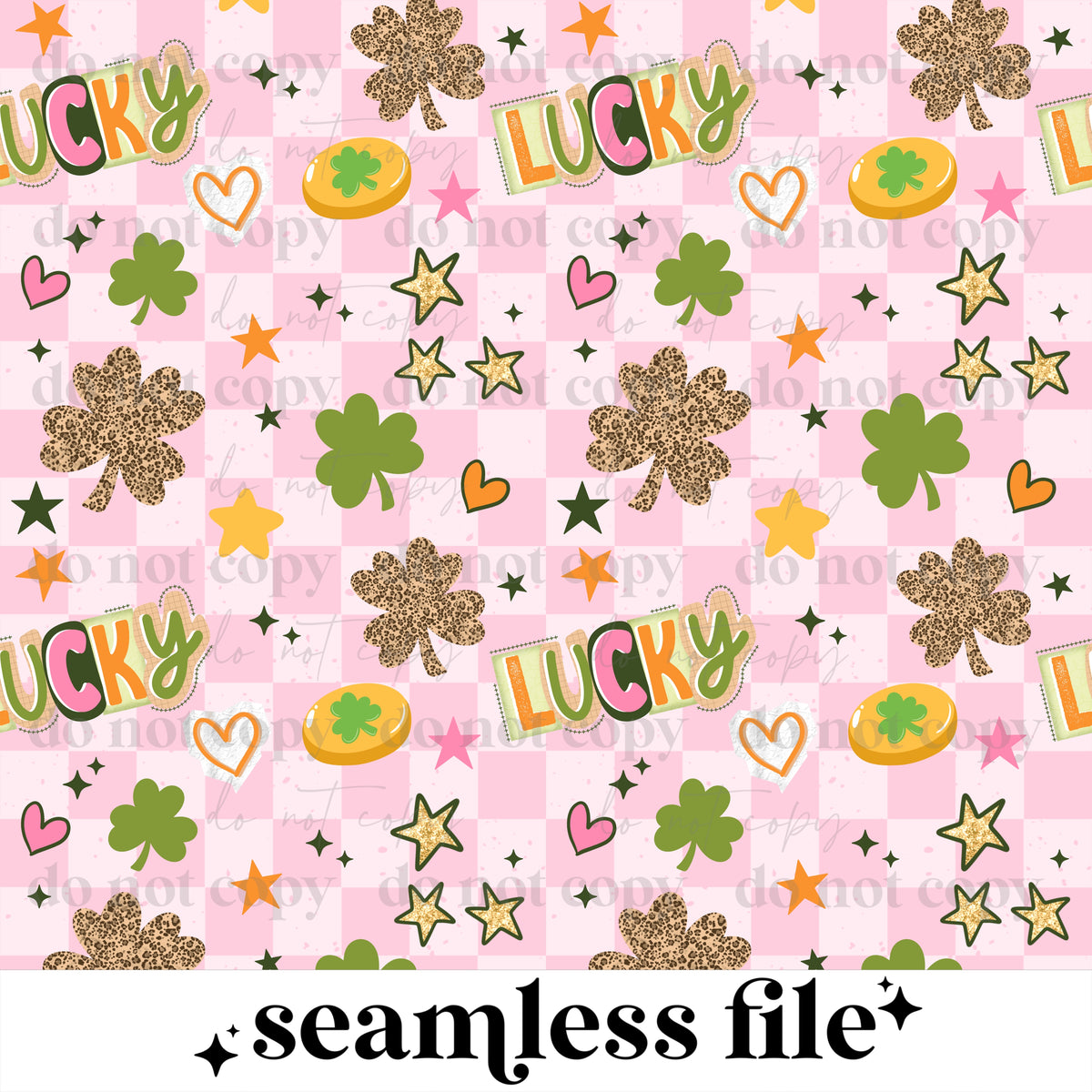 Lucky Checker Seamless